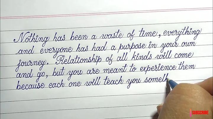 Simple Handwriting With Ball Pen | Easy Calligraphy Writing |