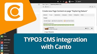 TYPO3 CMS integration with Canto screenshot 2