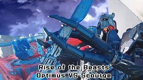 Transformers Rise of the Beasts Stop Motion - Optimus Prime VS Scourge