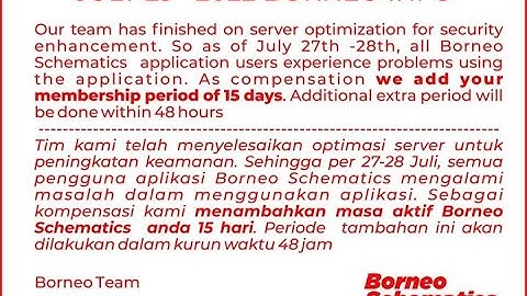 #Borneo Schematic Diagram Tool  server is under maintenance! 100% Solution Done.
