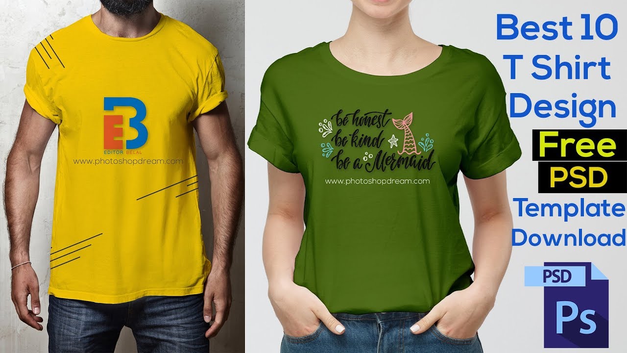 T Shirt Template Psd