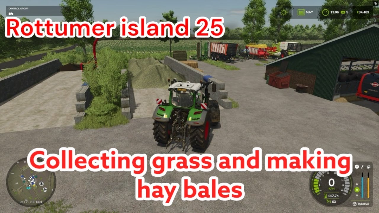 Rottumer island EP 25 | Collecting Grass | Making Hay Bales | Fs25