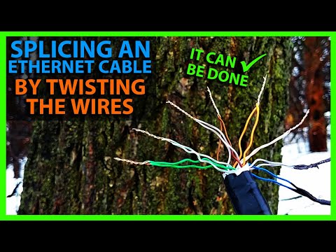 How To Splice an Ethernet Cable By Twisting The Wires Together