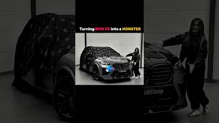 Turning BMW X5 into a MONSTER 💀 🎀 #skulledit #bmw #edit