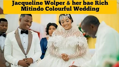 Harmonize ex-girlfriend Jacqueline Wolper & her lover Rich Mitindo tie knot in a colourful wedding.