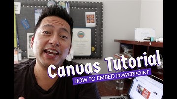 Canvas Tutorial - How to embed a PowerPoint into Canvas using Modules by Darin Nakakihara