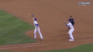 WS2015 Gm1: Hosmer intercepts throw, tags out Flores