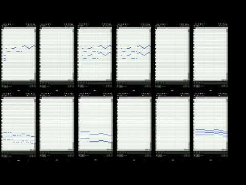 アプリ『Mid Sequer』残酷な天使のテーゼ(全12画面)　ピアノ楽譜「ドの人版」からMIDI演奏してみた