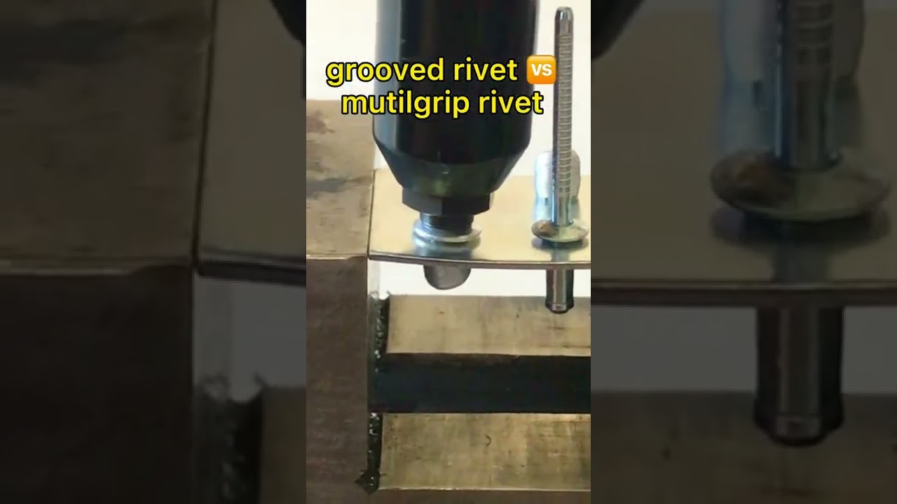 How does the work of grooved rivet and Multigrip blind rivet