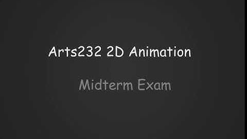 2d Animation Midterm