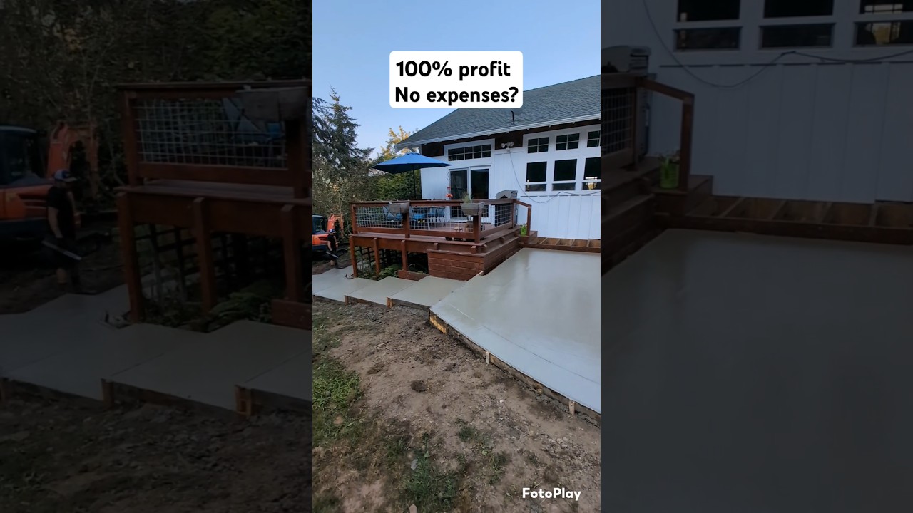 Невероятное бетонное патио совершенно бесплатно! 😍