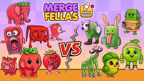 Merge Fellas Italian Brainrot Green VS Red MODE Maker Mode Gameplay | NEW MODE - Reaching Max Level