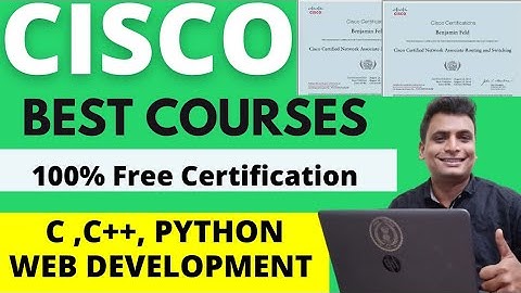 Cisco Free Certification Course C C++ Javascript Python Cyber Security | Python Certificated Program