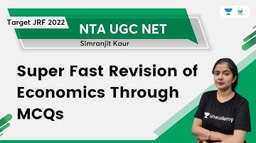 Super Fast Revision of Economics Through MCQs | NTA UGC NET | Simranjit Kaur | Unacademy UGC NET