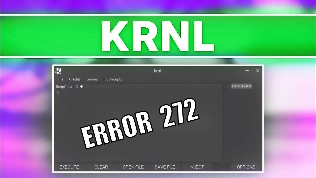 KRNL 272 ERROR FIX FOR KRNL PATCH YouTube