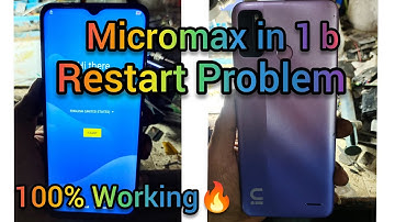 Micromax in 1b Restart Problem // 100% Working 🔥