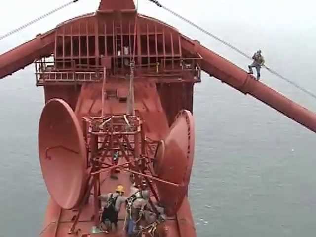 Helicopter Lift Golden Gate Bridge Youtube