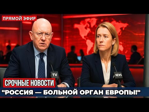 СКАНДАЛ В ООН Кая Каллас унизила Россию но ответ Небензи перевернул зал