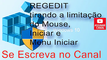 Como configurar o mouse no regedit?