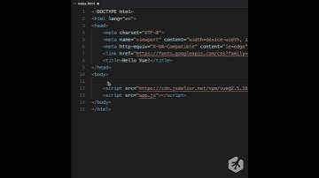 First vue template using javascript