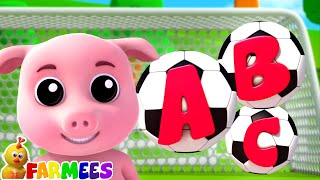 abc soccer song more kindergarten songs cartoon videos by farmees