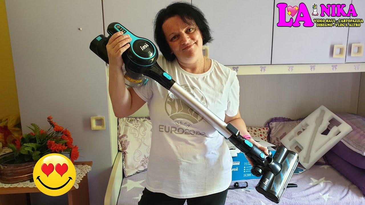 INSE N5 ASPIRAPOLVERE SENZA FILI UNBOXING E TEST - YouTube