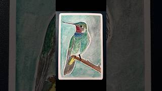 Hummingbird #art #watercolor #painting #hummingbird