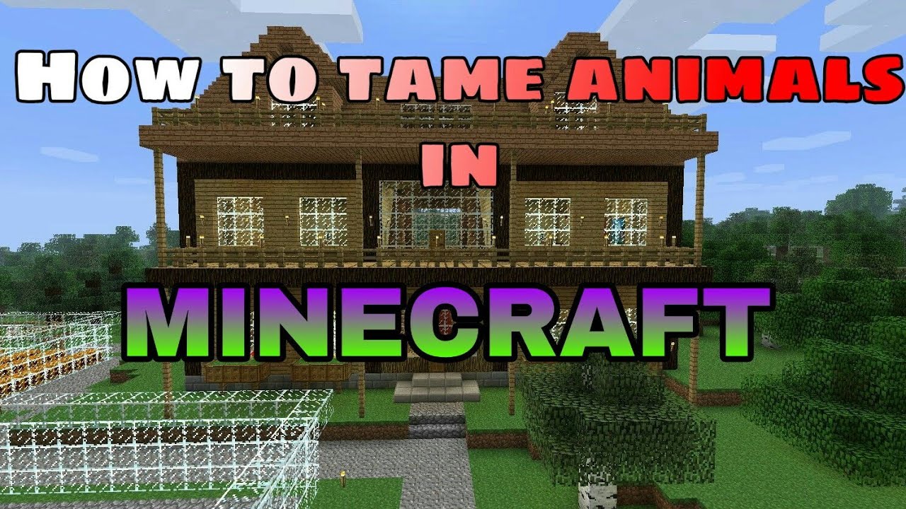 How to tame animals in MINECRAFTMONO TECHER YouTube