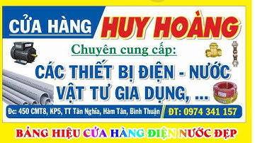 32 Mẫu biển hiệu quảng cáo cửa hàng điện nước đẹp giá rẻ.