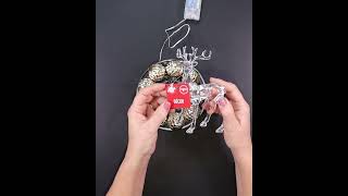 Easy Dollar Tree Christmas Display  #christmas #dollartreediy