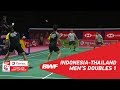 Thomas Cup | MD1 | GIDEON/SUKAMULJO (INA) vs NAMDASH/PHUANGPHUAPET (THA) | BWF 2018