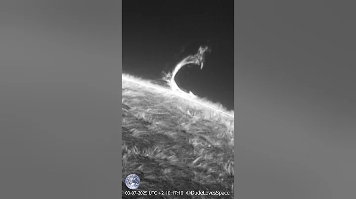 Amazing Coronal Mass Ejection! CME Seen Through My Solar Telescope #astronomy  #space  #solarsystem