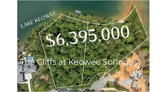 🏝️ Double Waterfront Lot on Lake Keowee | 3 Acres with Private Beach & Dock | $6,395,000