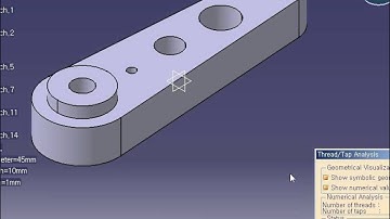 CATIA V5 - Part design - Tap Thread Analysis [카티아스쿨]