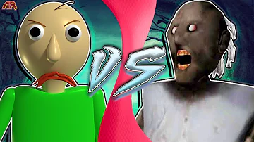 BALDI vs GRANNY! (Granny vs Baldi's Basics Animation) | CARTOON FIGHT CLUB