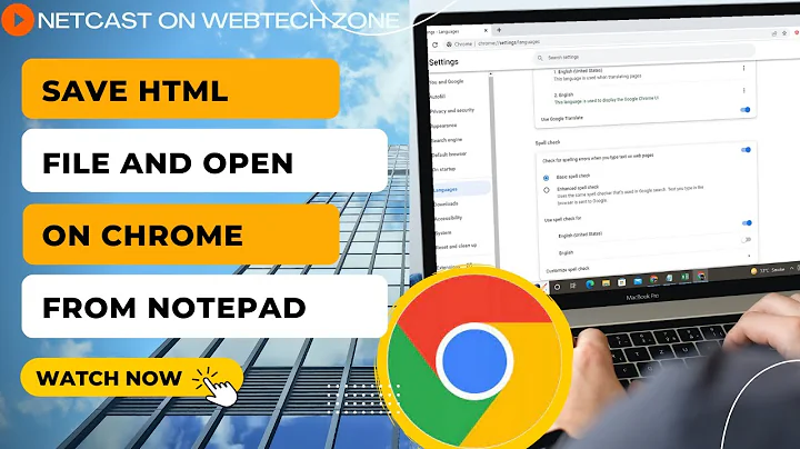 How to Save HTML File in Chrome | How to Save HTML File and Open on Chrome From Notepad