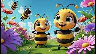 Busy Bumblebee Buzz 🐝🌼 | Fun Nature Song for Kids | Educational Insect Nursery Rhyme