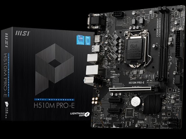 MSI H510M Pro-E Motherboard Unboxing and Overview - YouTube