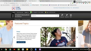Gale Student Resources in Context   walkthrough