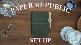 Paper Republic Le Portfolio Set Up | A6 Size with a Commonplace, Midori, &amp; Stalogy