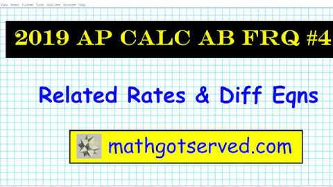 2019 Ap Calculus FRQ #4 Differential Eqns Related mathgotserved CircularReview of Timed AP Exam P