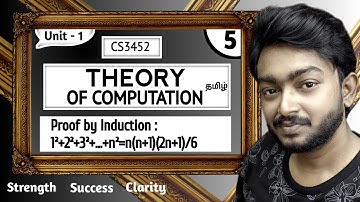 Proof by Induction in Tamil | Problem 2 | Theory of Computation in Tamil | Unit 1 | CS3452 in Tamil