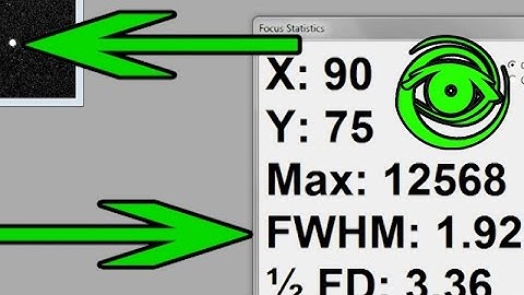 How to Focus Your Telescope Using FWHM MaximDL
