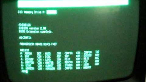 FreHD running CP/M on TRS-80 Model 4P