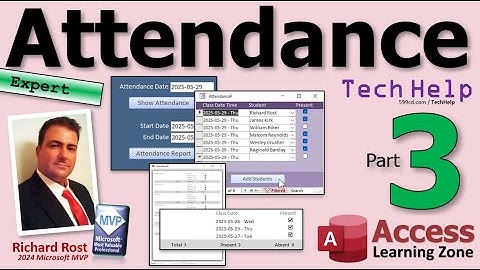 How to Track Attendance in Microsoft Access: Students, Employees, etc., Part 3