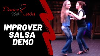 Dance With Rasa - Improver On1 Salsa Demonstration - Soho, London