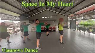 Space In My Heart Line Dance, Choreo by Gary O'Reilly ( IRE) & Maggie Gallagher (UK), Demo :Casanova