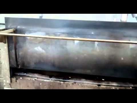 Oven used to separate plastic and metals from raw material - YouTube