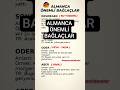 ALMANCA ÖNEMLİ BAĞLAÇLAR #deutschkurs #deutschlernen #almancaöğren #deutsch #almanca #almancaa1