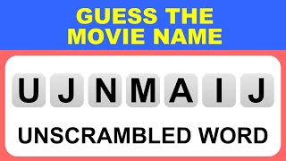 Unscramble Words GUESS THE MOVIE NAME | Words game Jumbled Movie Names #UnscrambleWords #JumbleWords screenshot 5